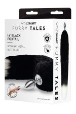 WHIPSMART 3 INCH METAL PLUG WITH 14" BLACK INDIGO FOX TAIL