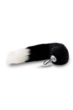 WHIPSMART 3 INCH METAL PLUG WITH 14" BLACK INDIGO FOX TAIL - obrazek 2