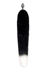 WHIPSMART 3 INCH METAL PLUG WITH 14" BLACK INDIGO FOX TAIL - obrazek 3