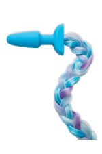 WHIPSMART 4.9 INCH SILICONE PLUG WITH PLAY TAILS UNICORN TAIL - obrazek 4