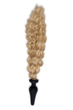 WHIPSMART 4.5 INCH SILICONE PLUG WITH BLONDIE PONY TAIL - obrazek 3