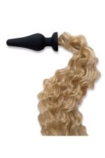 WHIPSMART 4.5 INCH SILICONE PLUG WITH BLONDIE PONY TAIL - obrazek 4
