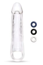 SIZE UP CLEAR VIEW PENIS EXTENDER WITH BALL LOOP EXTRA GIRTHY - obrazek 2