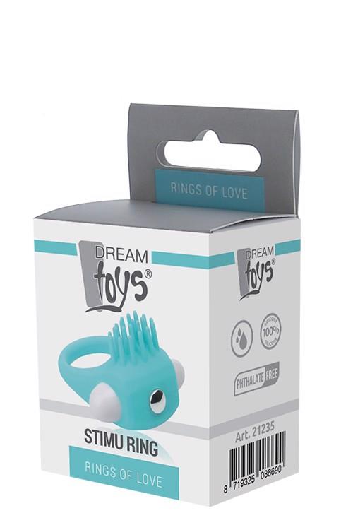 35-21235 RINGS OF LOVE SILICONE STIMU RING BLUE - obrazek 1