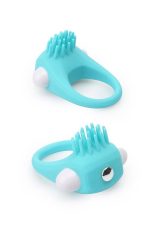 RINGS OF LOVE SILICONE STIMU RING BLUE - obrazek 2