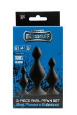 Zestaw-MENZSTUFF 3-PIECE ANAL PAWN SET BLACK - obrazek 2
