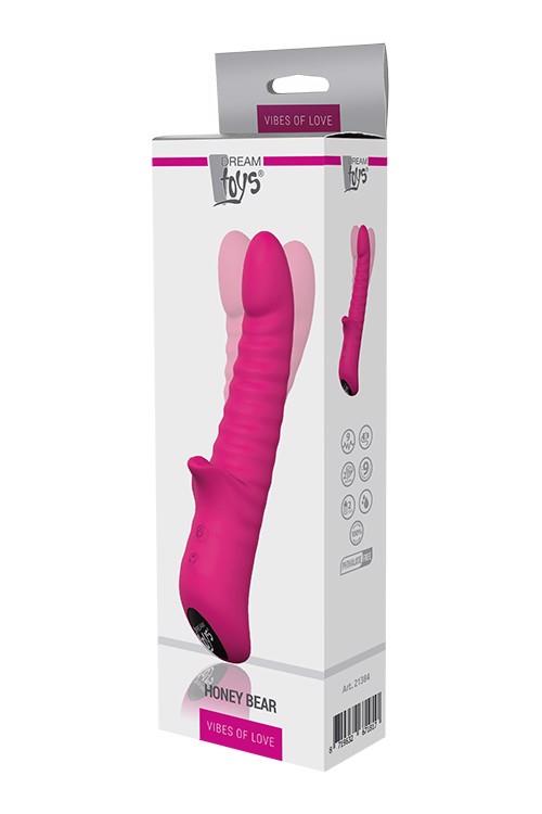 35-21384 VIBES OF LOVE HONEY BEAR MAGENTA - obrazek 1