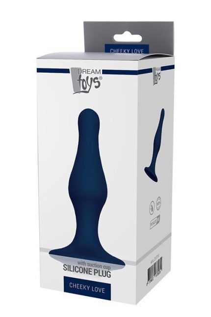 CHEEKY LOVE SILICONE PLUG LARGE BLUE