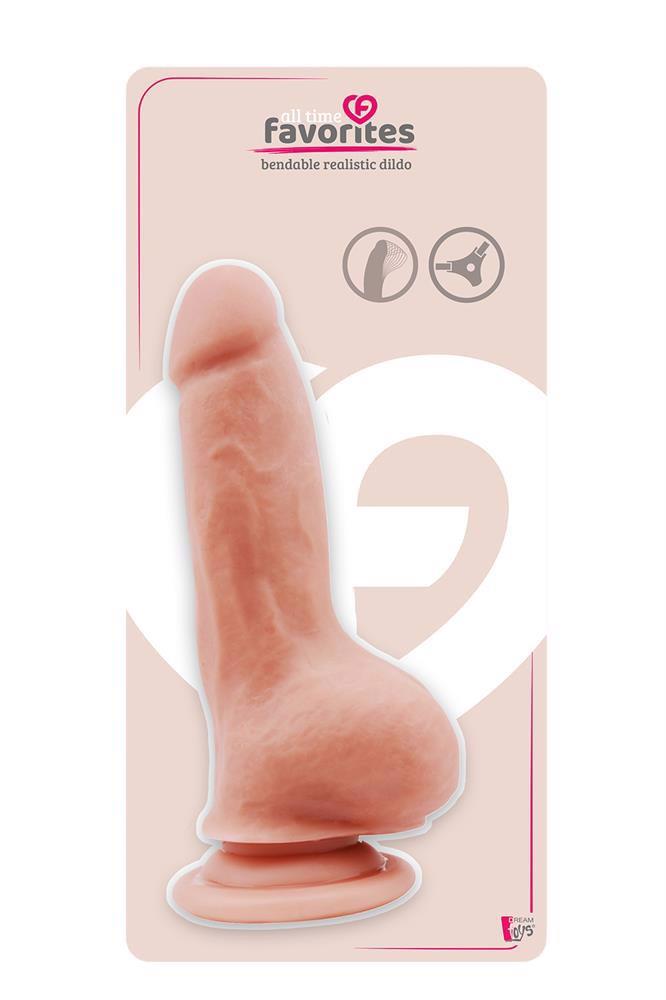 35-21749 ALL TIME FAVORITES BENDABLE DILDO FLESH - obrazek 1