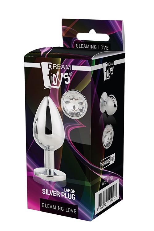 35-21787 GLEAMING LOVE SILVER PLUG LARGE - obrazek 1