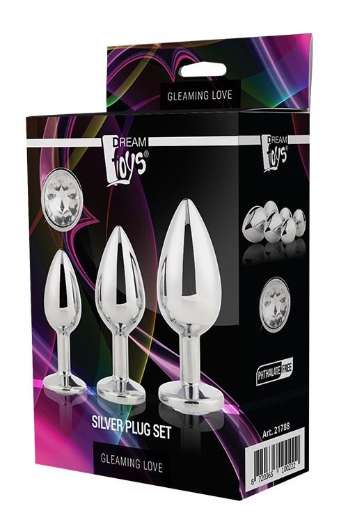 35-21788 GLEAMING LOVE SILVER PLUG SET - obrazek 1
