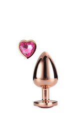 GLEAMING LOVE ROSE GOLD PLUG SMALL - obrazek 2