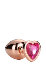 GLEAMING LOVE ROSE GOLD PLUG SMALL - obrazek 4