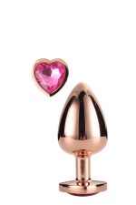 GLEAMING LOVE ROSE GOLD PLUG MEDIUM - obrazek 2