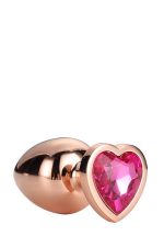 GLEAMING LOVE ROSE GOLD PLUG MEDIUM - obrazek 4
