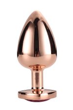 GLEAMING LOVE ROSE GOLD PLUG LARGE - obrazek 3
