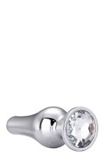 GLEAMING LOVE SILVER PLEASURE PLUG M - obrazek 4