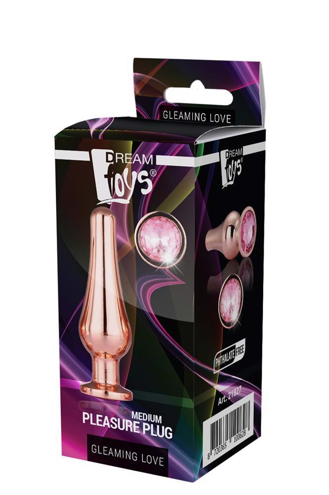 35-21827 GLEAMING LOVE ROSE GOLD PLEASURE PLUG M - obrazek 1