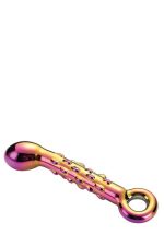 GLAMOUR GLASS RIBBED G-SPOT DILDO - obrazek 4