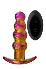 GLAMOUR GLASS REMOTE VIBE BEADED PLUG - obrazek 2