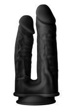 REAL LOVE DUAL DENSITY DOUBLE PENETRATOR BLACK - obrazek 4