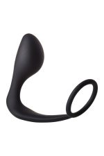 FANTASSTIC ANAL PLUG WITH COCKRING BLACK - obrazek 2
