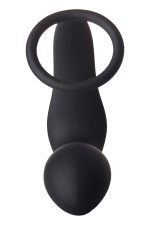 FANTASSTIC VIBRATING ANAL PLUG WITH COCKRING BLACK - obrazek 5
