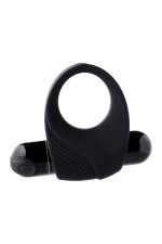 RAMROD VIBRATING COCKRING WITH BIG BULLET BLACK - obrazek 2