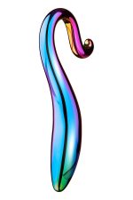 GLAMOUR GLASS ELEGANT CURVED DILDO - obrazek 3