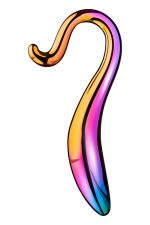 GLAMOUR GLASS ELEGANT CURVED DILDO - obrazek 5