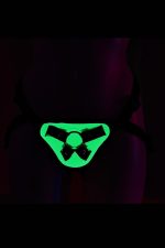 RADIANT STRAP-ON GLOW IN THE DARK GREEN - obrazek 3