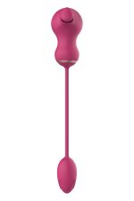 ESSENTIALS FLEXIBLE DUAL STIMULATOR AND VIBRATING EGG PINK - obrazek 4
