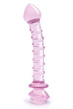 GLAZE GLASS ROSEBUD SPIRAL G-SPOT DILDO - obrazek 2