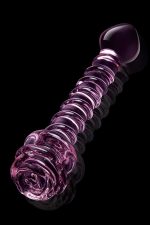 GLAZE GLASS ROSEBUD SPIRAL G-SPOT DILDO - obrazek 5