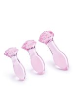GLAZE GLASS ROSEBUD ANAL TRANING SET - obrazek 3