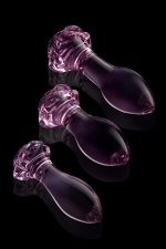 GLAZE GLASS ROSEBUD ANAL TRANING SET - obrazek 5
