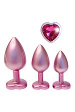 GLEAMING LOVE MATTE PINK PLUG SET - obrazek 3