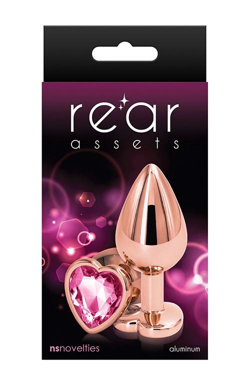 35-280797 REAR ASSETS ROSE GOLD HEART M PINK - obrazek 1