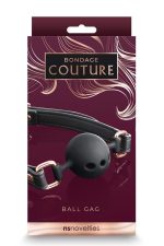 BONDAGE COUTURE BALL GAG  BLACK