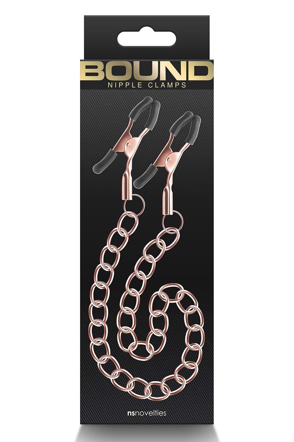35-281204 BOUND NIPPLE CLAMPS DC2 ROSE GOLD - obrazek 1