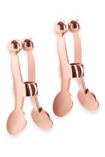 BOUND NIPPLE CLAMPS C1 ROSE GOLD - obrazek 2