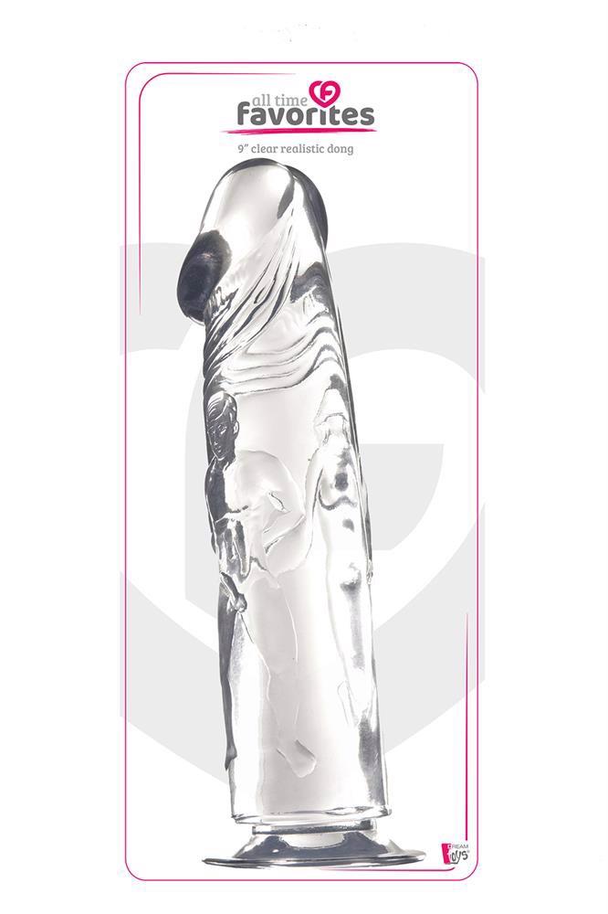 35-310069 ALL TIME FAVORITES 9INCH CLEAR DONG - obrazek 1