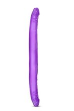 B YOURS 16INCH DOUBLE DILDO PURPLE - obrazek 2