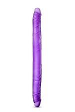 B YOURS 16INCH DOUBLE DILDO PURPLE - obrazek 3