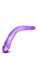 B YOURS 16INCH DOUBLE DILDO PURPLE - obrazek 4