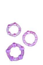 STAY HARD BEADED COCKRINGS PURPLE - obrazek 3