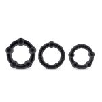 STAY HARD BEADED COCKRINGS BLACK - obrazek 3
