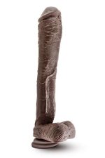 DR. SKIN MR. ED 13INCH DILDO CHOCOLATE - obrazek 3