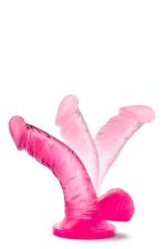 NATURALLY YOURS 4INCH MINI COCK PINK - obrazek 3