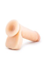 AU NATUREL 8INCH SENSA FEEL DILDO BEIGE - obrazek 4